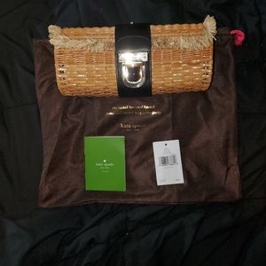 Kate Spade wicker clutch
